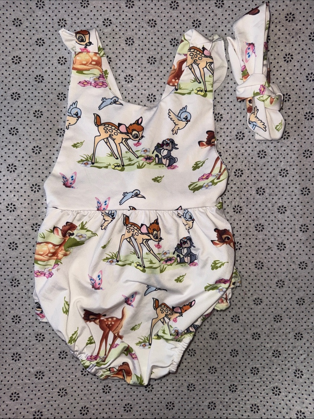 🛍CUTE Little Girls DISNEY BAMBI Outfit size 6 Months 🛍
